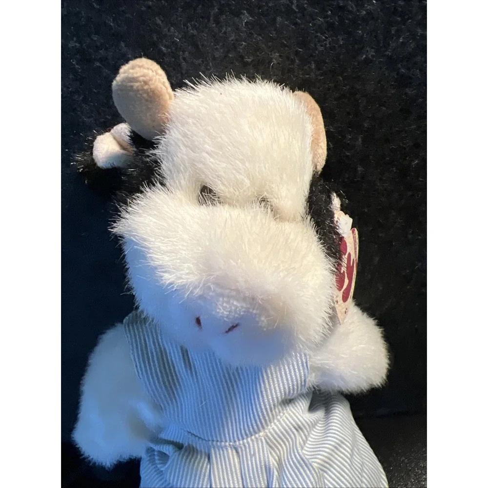TY Attic Treasures Madison The Cow Plush Toy with Outfit Tags‎ 9